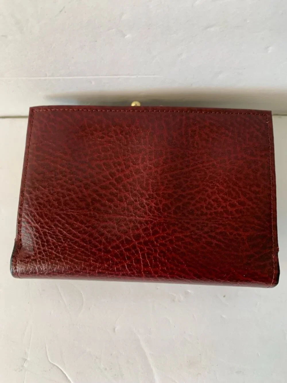 BUXTON CONTINENTAL CLUTCH 30 RED LEATHER WALLET NEW IN BOX VINTAGE NEW OLD STOCK